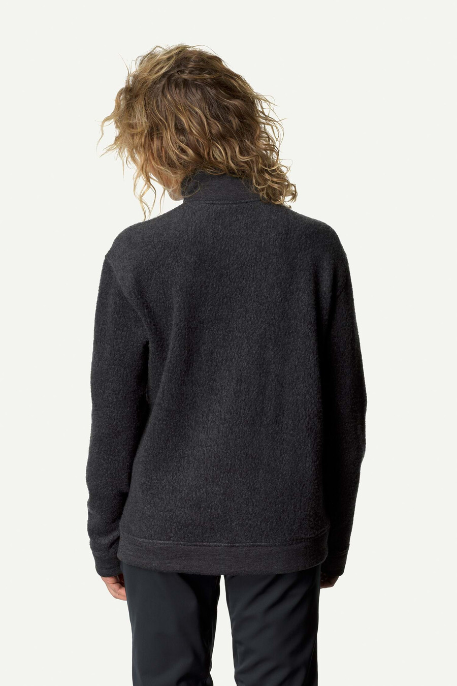 felpa con mezza zip alto da donna