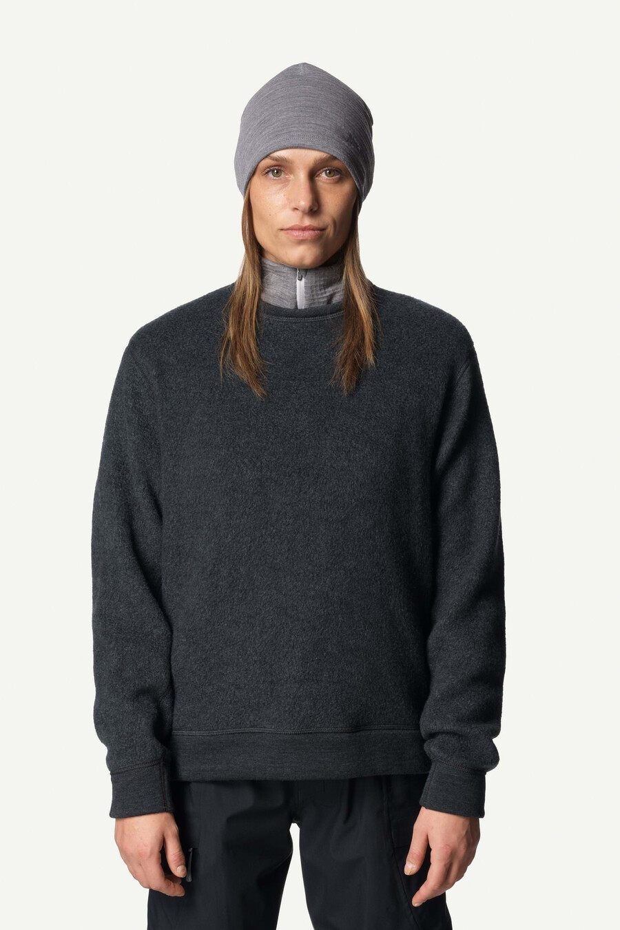 maglia girocollo in lana alto di w