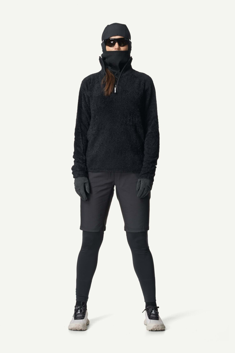 maglia mezza zip lykan da donna